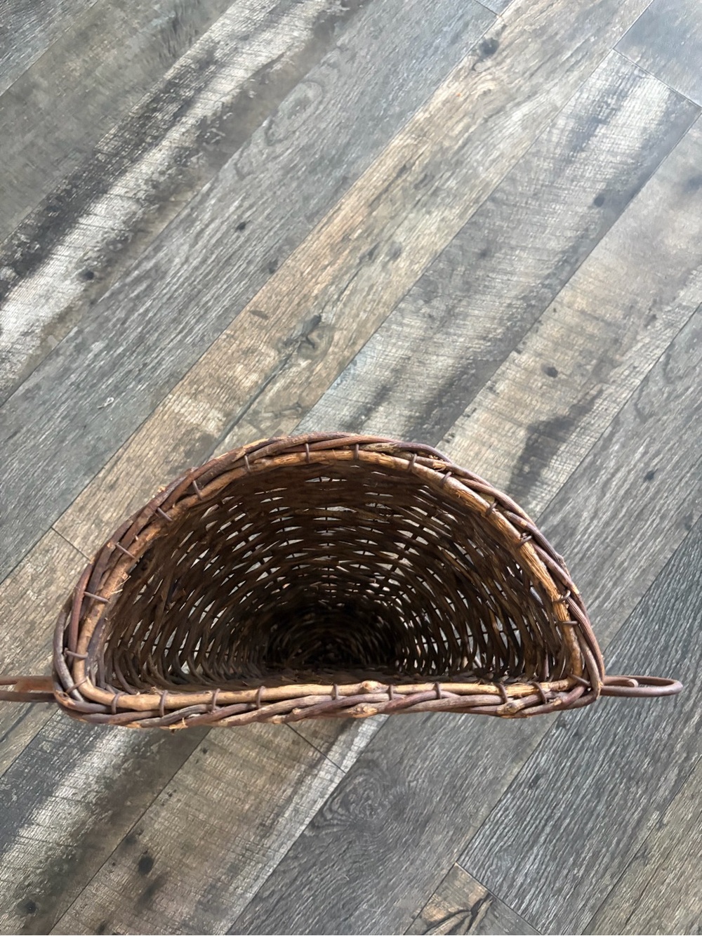 Woven Rattan Decorative Vase wall Planter - Brown - Picture 6 of 8